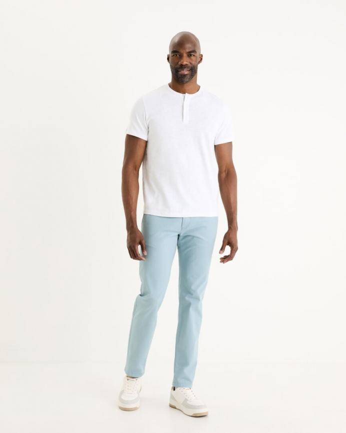 Hombre Celio Pantalon chino slim fit Blue Sky Pantalones Formation Avis